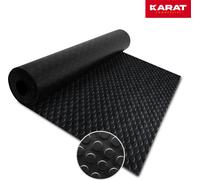Tapis de passage à picots plats découpé noir Largeur du rouleau : 120 cm, longueur : 300 cm
