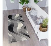Tapis de passage couloir chambre à coucher moderne design tapis court gris 70 x 300