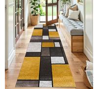 Tapis de Passage Couloir Long Antidérapant Tapis Cuisine Devant Evier 100 x 400 cm Tapis de Cuisine Lavable Tapis d'entrée Interieur Tapis de Porte Absorbant Tapis de Sol pour Salon Chambre à Coucher