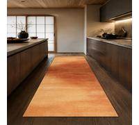 Tapis de Passage, Runner Rugs,75 x 240 cm, Terre Cuite Orange Abstraite,Tapis Déco Aesthetic Chambre Canapé Lit Sofa Cadeau, Balcon