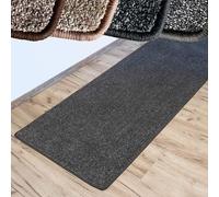Tapis de passage sur mesure Lyon 77 Gris chiné Largeur : 100 cm, Longueur : 150 cm