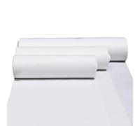Tapis de passage, Tapis d'allée de mariage blanc en polyester, épaisseur 2 mm, plusieurs tailles(1.2x25m)