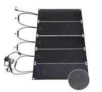 Tapis de passerelle fonte neige, tapis chauffé en caoutchouc 2026 avec cordon d'alimentation, coussin d'allée chauffée épaissis for marches extérieures, portes, allée, et glace à fondre(10x30'',5 Pcs)