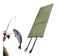 Tapis de pêche à la carpe portable étanche avec sangle élastique | Tapis d'atterrissage de pêche outil de décrochage pour pêcheur débutant homme père bar truite silure banque lac rivière