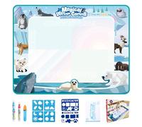 Tapis de peinture à l'eau, tapis de dessin et de coloriage avec modèles et stylos, tampons, moules. Jouets éducatifs sans coloriage, réutilisables, amusement infini a Arctic Antarctic Regions 80*60cm