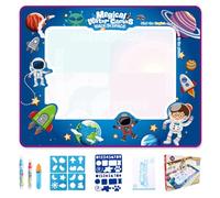 Tapis de peinture à l'eau, tapis de dessin et de coloriage avec modèles et stylos, tampons, moules. Jouets éducatifs sans coloriage, réutilisables, amusement infini avec d Interstellar Space 100*80cm