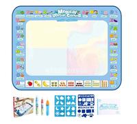 Tapis De Peinture À L'eau, Tapis De Dessin Réutilisable, D'apprentissage Des Couleurs | Activité Créative Sans Gâchis Soutenant Les Compétences De Développement De L'imagination De L'enfant, A