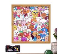 Tapis de Peinture DIY - Jeté de Velours Marqueur Set D'Art Couverture Moelleuse Lavable avec Design Individuel | Créatif Chambre à Coucher, Projet d'Artisanat pour , Adolescents, Adultes
