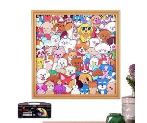 Tapis de Peinture DIY - Jeté de Velours Marqueur Set D'Art Couverture Moelleuse Lavable avec Design Individuel | Créatif Chambre à Coucher, Projet d'Artisanat pour , Adolescents, Adultes