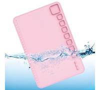 Tapis de peinture en silicone - 61 x 40,6 cm - Tapis de peinture en silicone avec palette intégrée et support de peinture - Antiadhésif lavable pour peinture, moulage de résine et argile