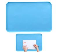 Tapis de peinture en silicone - 61 x 40 cm - Tapis de bricolage en silicone pour enfants, tapis d'activités de dessin avec côtés surélevés | Feuille d'artiste antidérapante pour moulage de moules