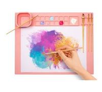 Tapis de peinture en silicone, bleu clair