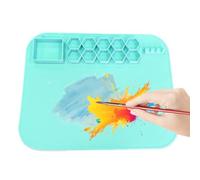 Tapis de peinture en silicone pour enfants | Station de peinture en silicone pour enfants avec tasse, plateau de peinture antiadhésif, outil de moulage de résine pour comptoir de couleur argile