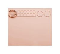 tapis de peinture enfant silicone - Tapis de peinture en silicone - Tapis d'art en silicone pour peinture - 43x38xm - Tampons de peinture pliables imperméables avec rainure - pour peinture, argile