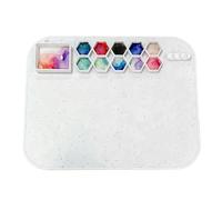 Tapis de peinture pour enfants - Station de peinture pour enfants - Plateau de peinture anti-adhésif - Palette de peinture en résine - Outil de moulage de bijoux pour le dessin en argile - Comptoir de