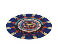 Tapis de pendule rond | Tapis de pendule de décision maker, tapis de divination divinatoire de 8,5 pouces, tapis de pendule astrologique de forme ronde pour jeux de société