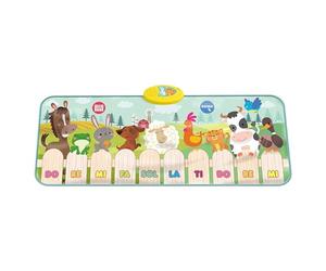 Tapis de piano de sol - 220 g Jouet musical éducatif, activité d'activité pour bébés Playmatss | Tapis de musique interactif, 9 touches de son d'animaux, jouet de développement