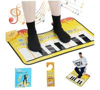 Tapis de Piano de Toilette Tapis Toilette avec Clavier Piano Musical Amusant avec Support antidérapant 23, 6 x 18, 9 Pouces, étanche, Mise Hors Tension Automatique, Orgue électronique au Sol, jou