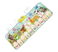 Tapis de piano : jouet avec clavier musical interactif, d'apprentissage avec modes sonores animaux, dispositif de jeu pour le développement sensoriel, matériau doux et