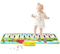 Tapis De Piano Pour Enfants 100 X 35 Cm ¿ Tapis De Danse Musical Pour Enfants De 3 À 6 Ans Avec 10 Touches, 8 Instruments, Enregistrement Et Lecture