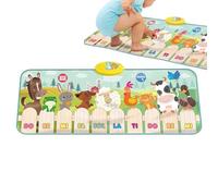 Tapis de piano pour le sol - Jouet éducatif avec 9 sons d'animaux - Tapis musical pour bébé - Pour le mouvement à la maternelle - Jeu sensoriel d'apprentissage et de développement à la maison - Pour