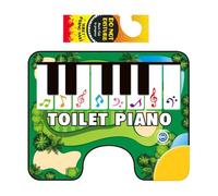 Tapis De Piano Pour Pot - Matériau En Vinyle Bleu, Tapis De Sol Pour Piano, Imperméable Et Antidérapant, Accessoire Musical Fantaisie Pour Salle De Bain | Instrument À Pédale Interactif Pour Une Idée