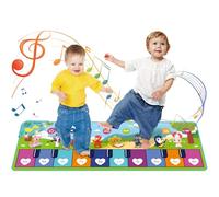 Tapis de Piano,Tapis Musical pour Enfants avec 8 Sons d'instruments,éducation Précoce pour Bébé,Danse,Musique,Clavier de Piano,Tapis de Jeu Musical Tactile,Jouets pour Tout-Petits de 1 2 3