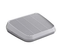 Tapis de piège à litière pour chat - 35 x 31 cm - Double couche - En ABS - Gris clair - Anti-trace - Avec fonction de filtre - Fournitures de nettoyage faciles pour les escaliers et canapés