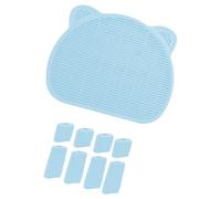 Tapis de piège à litière pour chats antiéclaboussures avec conception à double drainage pour boîte de piégeage facile des litières rampes à faible entretien pour plateau pour animaux de compagnie