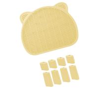 Tapis de piège à litière pour chats antiéclaboussures avec conception à double drainage pour boîte de piégeage facile des litières rampes à faible entretien pour plateau pour animaux de compagnie