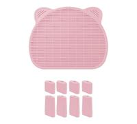 Tapis de piège à litière pour chats antiéclaboussures avec conception à double drainage pour boîte de piégeage facile des litières rampes à faible entretien pour plateau pour animaux de compagnie