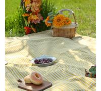 Tapis de pique-nique extérieur imprimé à carreaux minimaliste moderne, une pièce, décor, style famille Rama, essentiels de pique-nique, utilisation pour sortie en famille, fournitures de camping, util