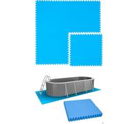 Tapis de Piscine 5,1 m² - 8 Tapis de Sol EVA 81x81 cm Jeu de Dalles de Protection