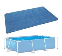 Tapis De Piscine Au Sol Pliable, Tapis De Piscine De 6 Pieds / 8 Pieds pour La Piscine, Pagayage Étanche À Pagayage De Protecteur pour Une Utilisation Intérieure Et Extérieure, Bleu