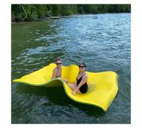 Tapis de piscine flottant robuste pour yoga aquatique et jeux aquatiques, supporte plusieurs personnes avec une capacité de poids élevée