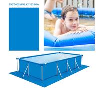 Tapis de piscine rectangulaire pliable en Polyester, tapis de sol en tissu de protection pour accessoires de fond de piscine