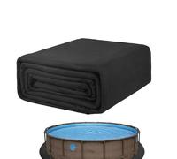 Tapis de Piscine Rond de 3,7 m/4,6 m/5,5 m, Tapis de Sol Rond sous Les piscines, Tapis de Sol Gonflable pour, empêche Les crevaisons, Prolonge la durée de Vie, épaissit Les Accessoires