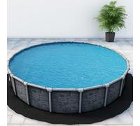 Tapis de piscine rond de 5,5 m pour piscine hors sol - Tapis de piscine extérieur pour piscine hors sol
