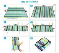 Tapis de plage extérieur portable - Marque - Modèle - Résistant au sable - 150*200 cm TAPIS DE PIQUE NIQUE YYV