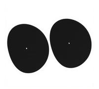 Tapis de Plateau de Plateau tournant ASHATA, 2 pcs 12 Pouces Lecteurs de disques Vinyle Platine Disque de Protection antidérapant Tapis Accessoires de Remplacement