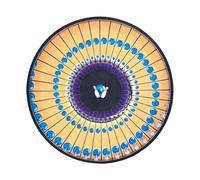 Tapis de platine | Accessoires musicaux à illusion optique de 30,5 cm | Tapis de plateau rotatif, pour DJ, tourne-disque, tapis en vinyle pour exposition d'art, écoute musicale