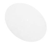 Tapis de Platine Antidérapant Vinyle en Feutre Blanc, pour Disques | Réduit le Bruit, Protège les Sillons, Accessoire Vinyl Simple et Élégant, Compatible Tourne-disque