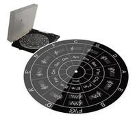 Tapis de platine audiophile - Tapis de plateau en acrylique LP avec design optimisant le son - Élimine l'adhérence statique et la friction, tapis de feutrine en acrylique note de musique pour une