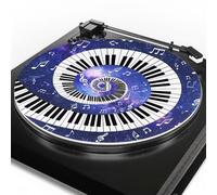 Tapis de platine Galaxy Piano, 295 mm de diamètre, antistatique et antidérapant, pour tous les lecteurs de disques vinyles LP