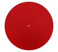 Tapis de platine vinyle 3 mm 30,5 cm antistatique pour tourne-disque Viny haute fidélité Audiophile Support sonore acoustique (rouge)