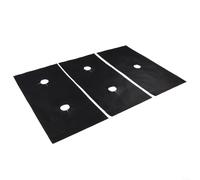 Tapis de poêle en fibre de verre avec 5 trous de brûleur conçus pour les cuisinières à gaz, résistant à la chaleur, ne se déforme pas