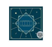 Tapis de poker carré 83x83cm - Bleu nuit
