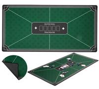 Tapis de poker - ENGELHART - 120 cm x 60 cm - Antidérapant - Polyester et caoutchouc - 3 mm d'épaisseur