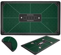 Tapis de poker - ENGELHART - 140 cm x 80 cm - Antidérapant - Polyester - 3 mm d'épaisseur