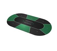 Tapis De Poker Ovale Texas Holdem Vert 180x90cm 8 Places. Epaisseur 3 mm Fabrication Française